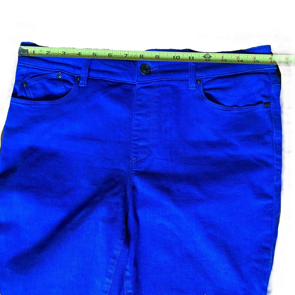 Chico's The Platinum Jegging Womens Size 0.5 Belladonna Blue Cotton - Picture 3 of 10